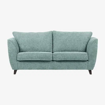 Dunelm Sienna Fabric 3 Seater Sofa Duck Egg (Blue)
