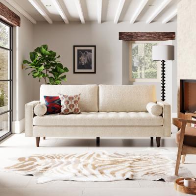 Dunelm Alfie Sherpa 3 Seater Sofa Sherpa Ivory