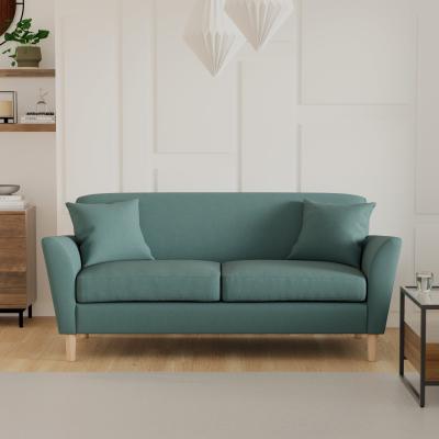 Dunelm Ernie Fabric 3 Seater Sofa Teal (Blue)