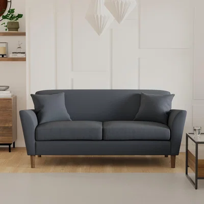 Dunelm Ernie Fabric 3 Seater Sofa Navy