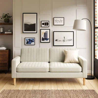 Dunelm Jacob Pleated Cosy Chenille 3 Seater Sofa Jacob Chenille Ivory