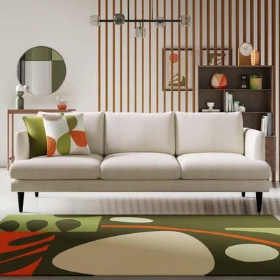 Dunelm Reuben Tonal Boucle 3 Seater Sofa Tonal Boucle Natural