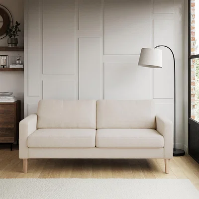 Dunelm Jacob Sherpa 3 Seater Sofa Ivory