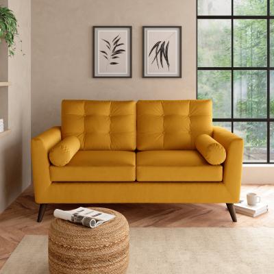 Dunelm Lewes Luxury Velvet 3 Seater Sofa Luxury Velvet Old Gold