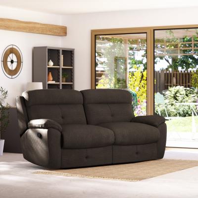 Dunelm Abbotsbury 3 Seater Manual Recliner Sofa Honeycomb Chenille Coco