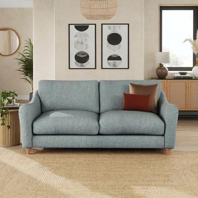 Dunelm Hattie Cosy Weave 3 Seater Sofa Cosy Weave Teal