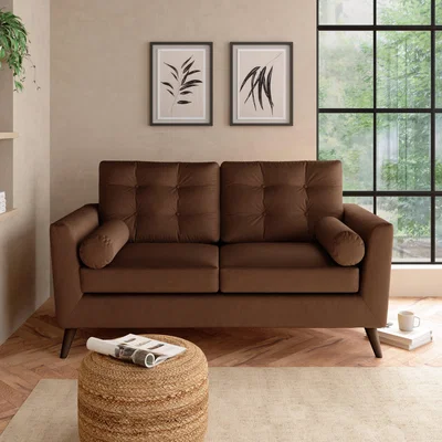 Dunelm Lewes Luxury Velvet 3 Seater Sofa Luxury Velvet Pinecone