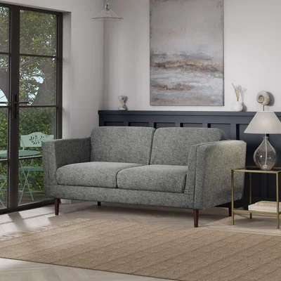 Dunelm Anton Tonal Weave 3 Seater Sofa Tonal Weave Grey
