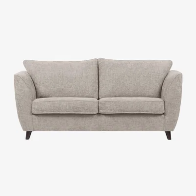 Dunelm Sienna Fabric 3 Seater Sofa Stone
