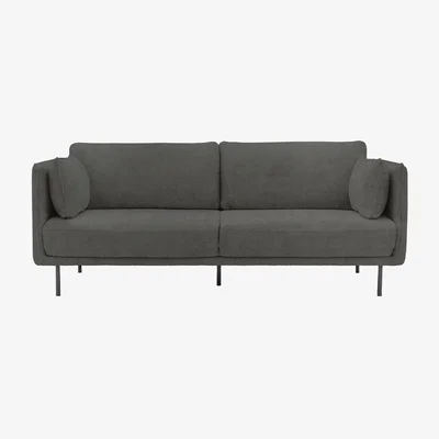 Dunelm Derby 3 Seater Sofa, Velvet Truffle