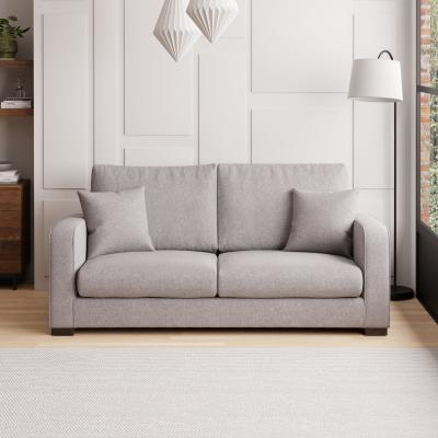 Dunelm Carson Soft Texture 3 Seater Sofa Grey