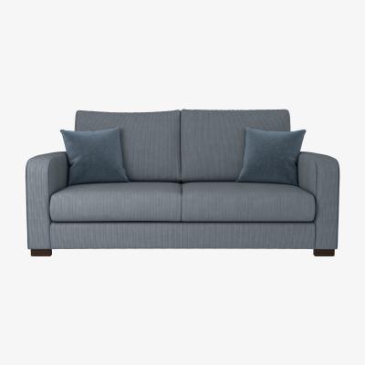 Dunelm Carson Corduroy 3 Seater Sofa Blue