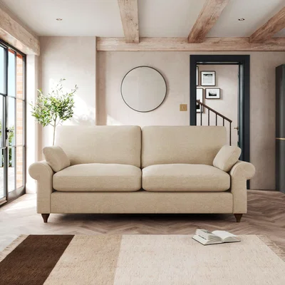 Dunelm Salisbury 3 Seater Sofa Tonal Weave Natural