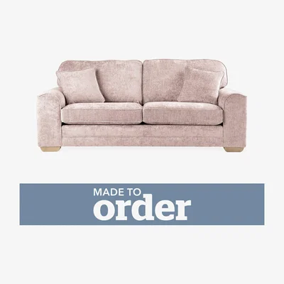 Dunelm Morello 3 Seater Sofa Luxury Chenille Premium Chenille Rosewood