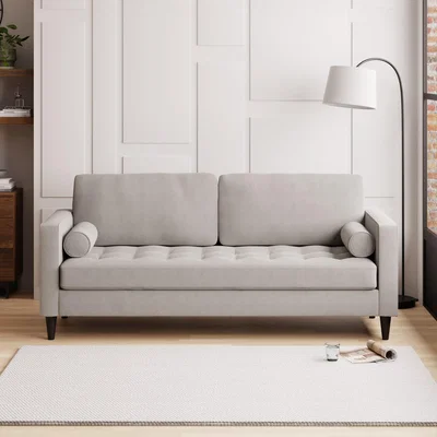 Dunelm Zoe Boucle 3 Seater Sofa Light Grey
