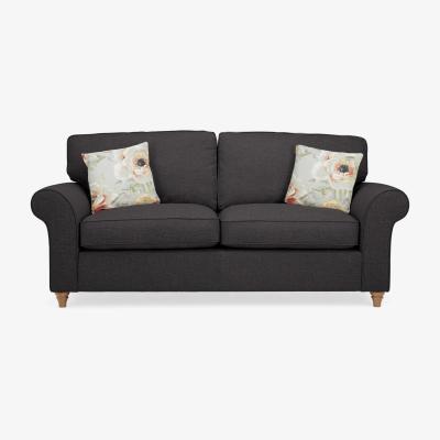 Dunelm Rosa 3 Seater Sofa Charcoal