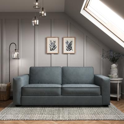 Dunelm Claude Tonal Chenille 3 Seater Sofa Tonal Chenille Pacific