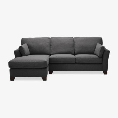 Dunelm Grayson Left Hand Corner Chaise Sofa Grey