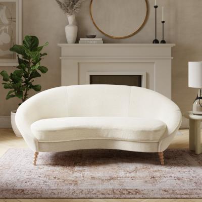 Dunelm Ivy Chunky Soft Chenille 3 Seater Sofa, Ivory Ivory