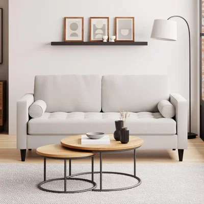 Dunelm Zoe Light Grey Boucle 3 Seater Sofa Bed Grey