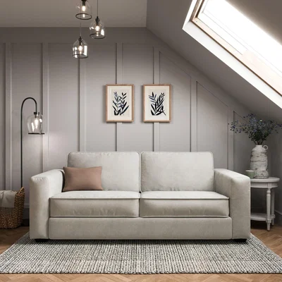 Dunelm Claude Tonal Chenille 3 Seater Sofa Natural Chenille