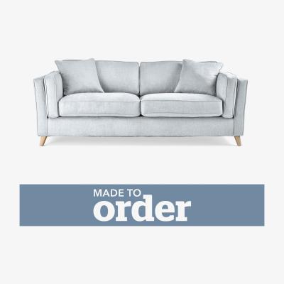 Dunelm Arabella 3 Seater Sofa Brushed Plain Fabric Brushed Plain Dew