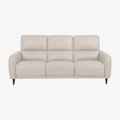 Furniture Village Domicil - Logan 3 Seater Leather Sofa - NN Frost