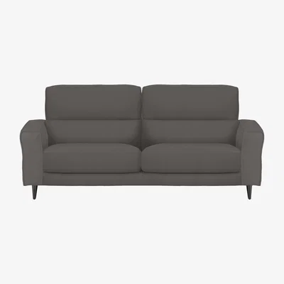 Furniture Village Axel 3 Seater NC Leather Sofa - NC Elephant