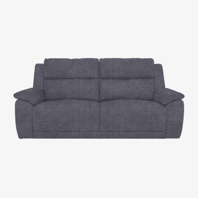 Furniture Village Utah 3 Seater Fabric Sofa - Halifax Gunmetal