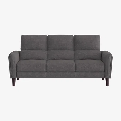 Furniture Village Compact Collection Klein 3 Seater Fabric Sofa - Iron
