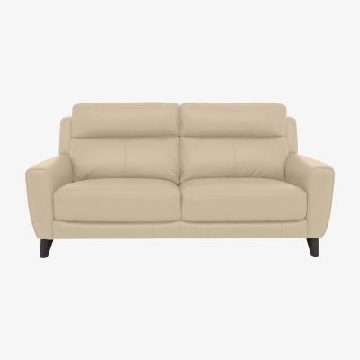 Furniture Village Comfort Story - Zen 3 Seater Leather Sofa - Bisque
