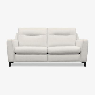 Furniture Village G Plan - Arlo 3 Seater Fabric Power Recliner Sofa - Manhattan Fog with Ebony Feet