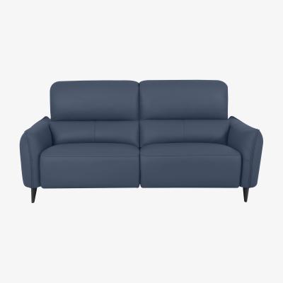 Furniture Village Domicil - Maddox 3 Seater Leather Sofa - NN Ocean Blue