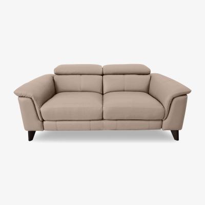 Furniture Village Wade 3 Seater BV Leather Sofa - BV Pebble
