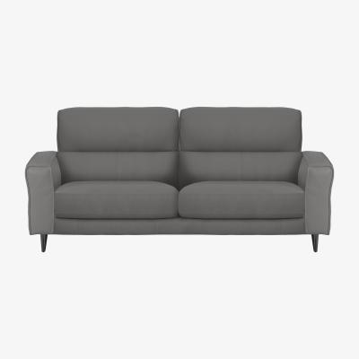 Furniture Village Axel 3 Seater NC Leather Sofa - Sleet
