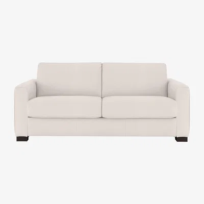 Furniture Village Nicoletti - Alcova 3 Seater Fabric Sofa with Box Arms - Beige