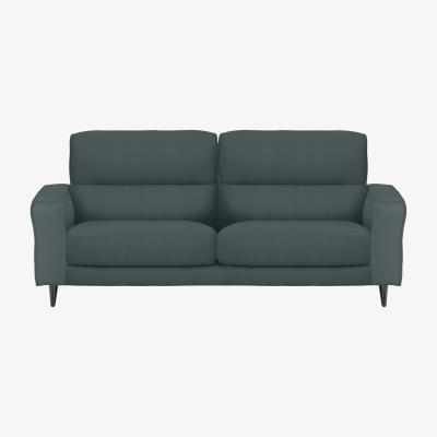 Furniture Village Axel 3 Seater BV Leather Sofa - BV Lake Green