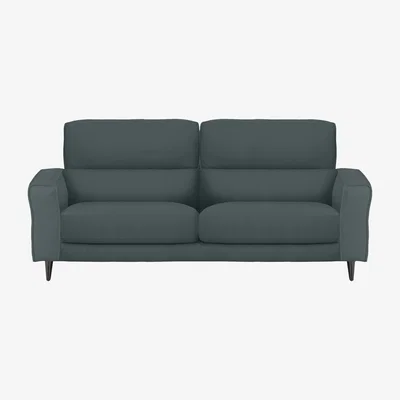 Furniture Village Axel 3 Seater BV Leather Sofa - BV Lake Green