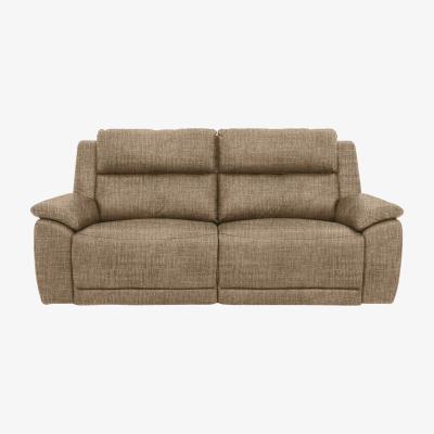 Furniture Village Utah 3 Seater Fabric Power Recliner Sofa with Headrests and Power Lumbar - Coco