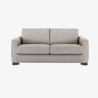 Furniture Village Nicoletti - Alcova 2.5 Seater Fabric Sofa Bed with Box Arms - Grey