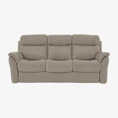 Furniture Village Relax Station Revive 3 Seater BV Leather Sofa - Taupe
