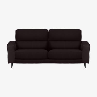 Furniture Village Axel 3 Seater HW Leather Sofa - Espresso