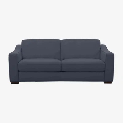 Furniture Village Optimus 3 Seater NC Leather Sofa - NC Ocean Blue