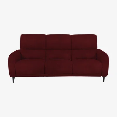 Furniture Village Domicil - Logan 3 Seater Fabric Sofa - Burgundy