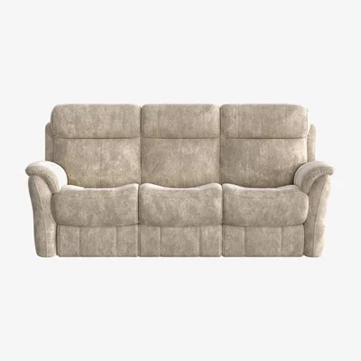 Furniture Village Relax Station Revive 3 Seater Fabric Manual Recliner Sofa - Cream