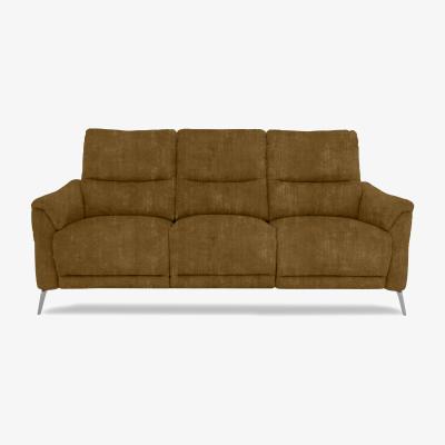 Furniture Village Daytona 3 Seater Fabric Power Recliner Sofa - Heritage Saffron
