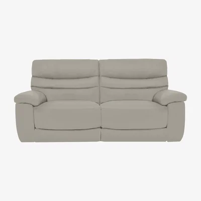 Furniture Village Comfort Story - Nimbus 3 Seater Leather Power Recliner Sofa with Headrests and Power Lumbar