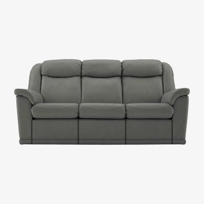 Furniture Village G Plan - Milton 3 Seater Leather Power Recliner Sofa - Grey