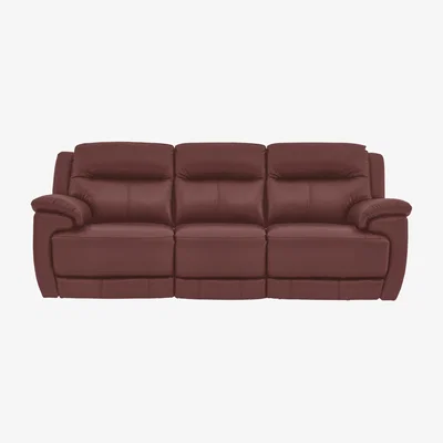 Furniture Village Touch 3 Seater Leather Sofa- World of Leather