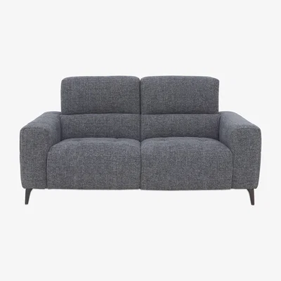 Furniture Village New York 3 Seater Fabric Sofa - Gun Metal